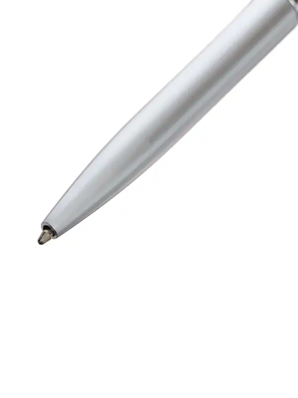 Ручка под логотип Calligrata, шариковая, поворотная, синий стержень, узел 0.7 мм, корпус серебристый металлик