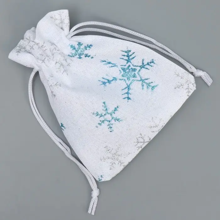 Мешочек подарочный холща «С Новым Годом», 10 х 12 см +/- 1.5 см Мешочек подарочный холща «С Новым Годом», 10 х 12 см +/- 1.5 см