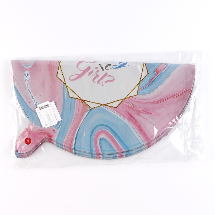 Воздушный шар фольгированный 18" Boy or Girl?, круг, набор 50 шт.