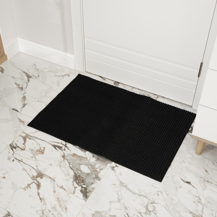 Покрытие ковровое щетинистое «Травка», 60×90 см, цвет чёрный Покрытие ковровое щетинистое «Травка», 60×90 см, цвет чёрный