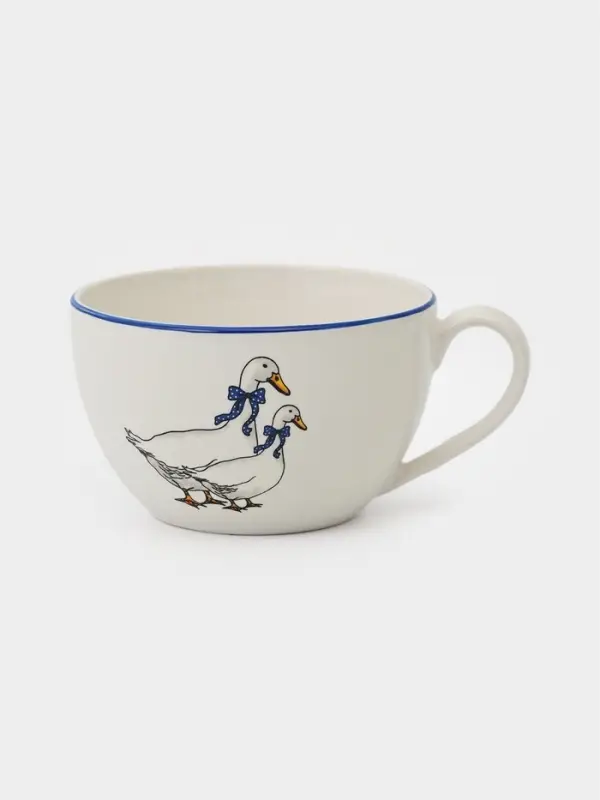 Чашка чайная 300 мл Премиум "Гуси"