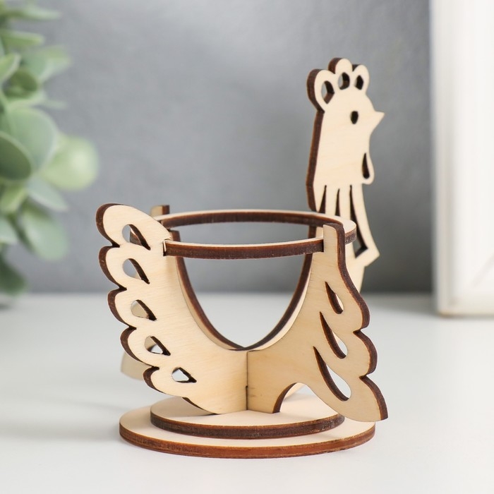 Подставка Пасхальная  Подставка Пасхальная "Курочка" 9,5х8,5х8,3 см (набор 5 деталей)