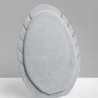 Подставка под кулоны и цепочки &laquo;QF. Овал&raquo;, 5 мест, 20&times;1.5&times;28 см, серая