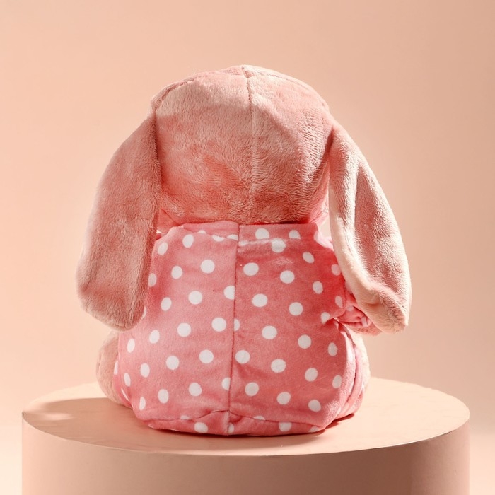 Мягкая игрушка &laquo;Зайка Ла-Пу-Ля в камбинизоне&raquo;, цвет розовый, 20 см