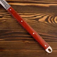 Шумовка для казана Шафран, 58 см, диаметр 16 см, узбекская, с деревянной ручкой, металл