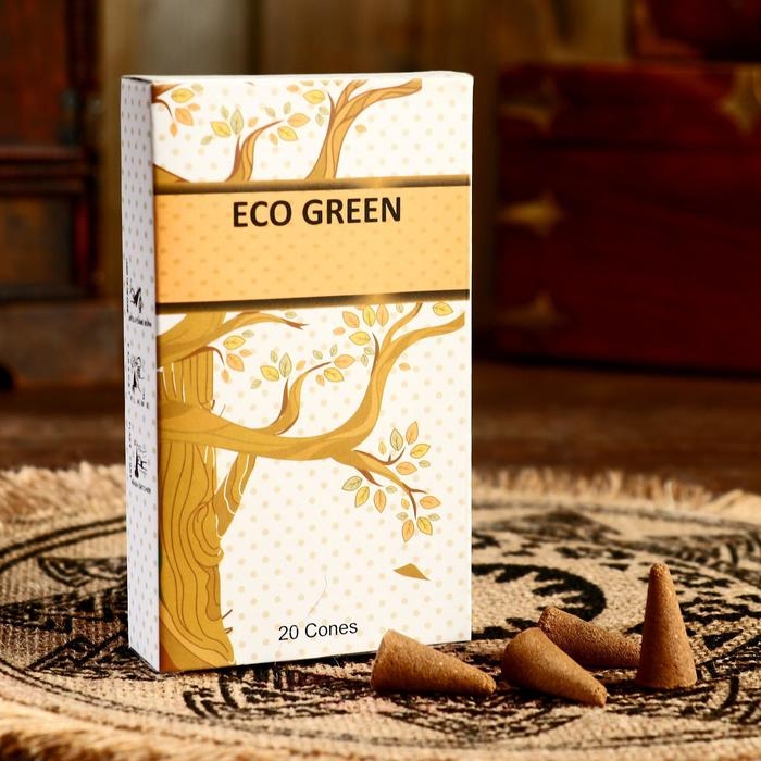 Конусы Конусы "ECO GREEN" (набор 20 шт) Зелёный чай