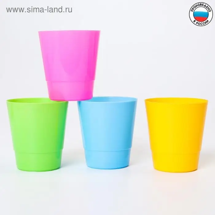 Стакан детский, 200 мл, МИКС Стакан детский, 200 мл, МИКС