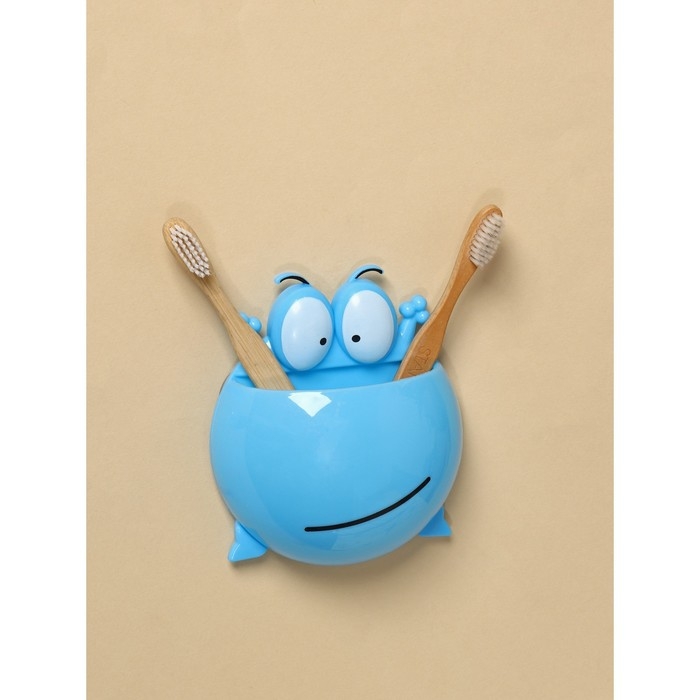 Держатель для зубных щёток «Бегемотик», на присосках, цвет МИКС Держатель для зубных щёток «Бегемотик», на присосках, цвет МИКС