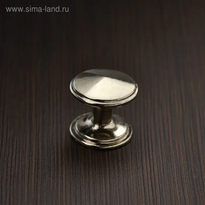 Ручка-кнопка ТУНДРА РК108, цвет хром