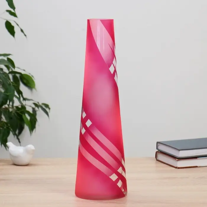 Ваза для цветов &laquo;Фэнтези&raquo;, 2 л, h=39 см, стекло, МИКС