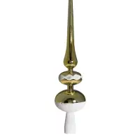 Ёлочные игрушки &laquo;Льдинки&raquo;, новогодние, набор 19 шт., бело-золотой