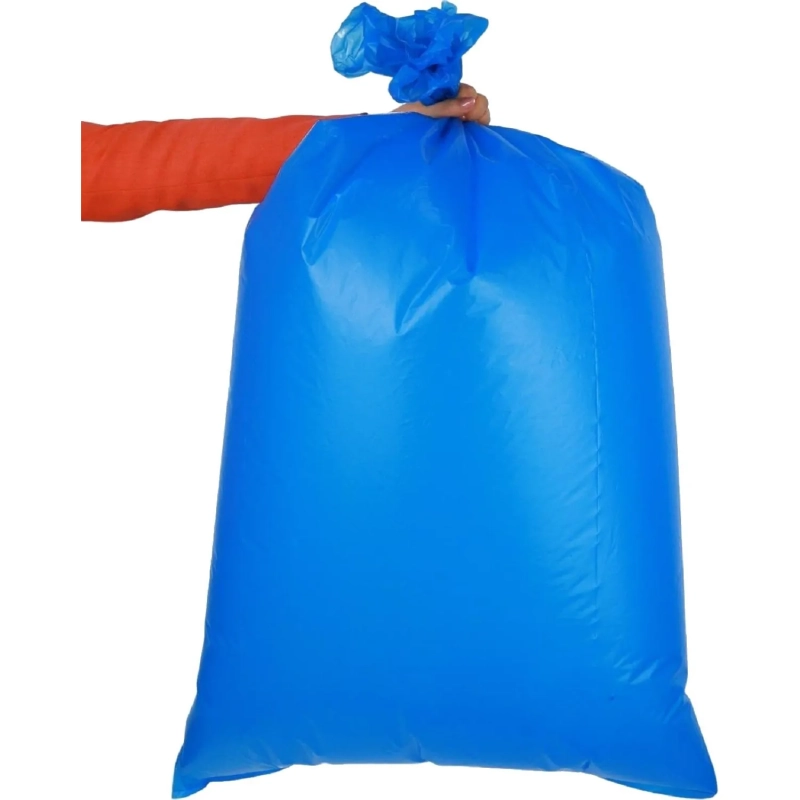 Мешки для мусора ПВД 120л 50мкм 10шт/рул син. &nbsp;70х110см Luscan