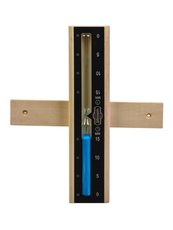 Часы песочные для бани и сауны, 15 мин, деревянные, аллюминий, сосна Часы песочные для бани и сауны, 15 мин, деревянные, аллюминий, сосна