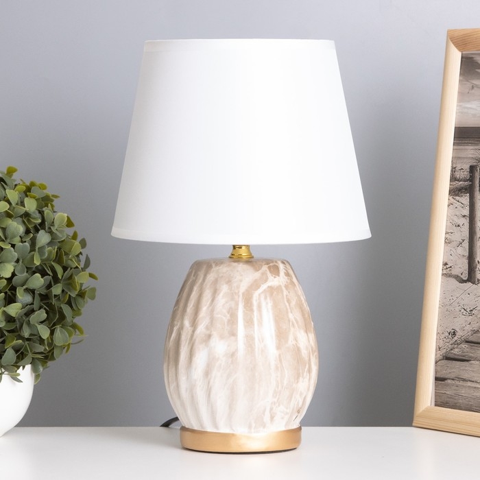 Лампа настольная Лампа настольная "Валерия" 1х40Вт Е14 коричневый 20х20х31см