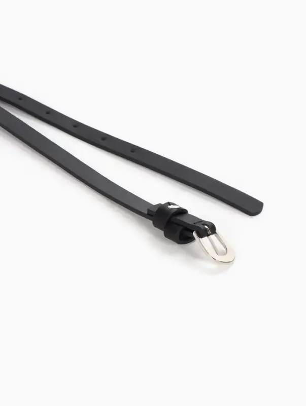 Ремень женский, пряжка металл, 1 прокол, 1.4&times;105 см, чёрный