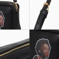 Сумка женская на молнии TEXTURA 22&times;8&times;17 см, чёрная