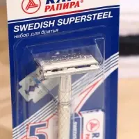 Бритвенный станок Rapira &laquo;Суперсталь&raquo; + 5 лезвий