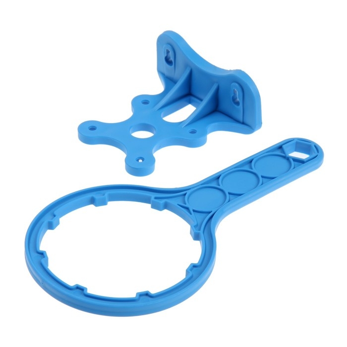 Корпус для фильтра  Корпус для фильтра "Аквабрайт" АБФ-10-34, 3/4", для холодной воды, ключ и крепеж, прозрачный