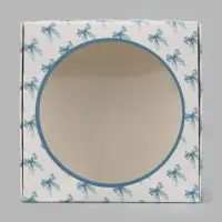 Коробка подарочная самосборная с окном &laquo;Бант&raquo;, 11.5&times;11.5&times;3 см