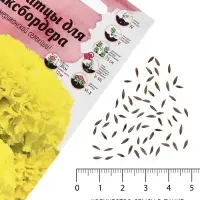 Семена Цветов Бархатцы &laquo;Тайшань желтый&raquo;, 5 шт.