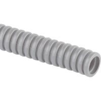 Труба гофрированная ПВХ ЭРА GOFR-25-50-PVС легкая серая d 25мм с зондом 50м
