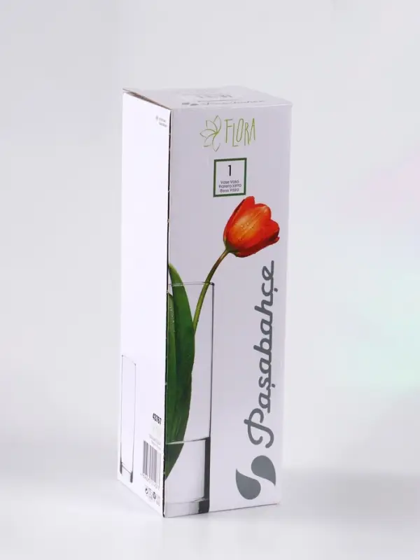 Ваза &laquo;Лоренс&raquo;, h=26 см, стекло, серо-чёрная