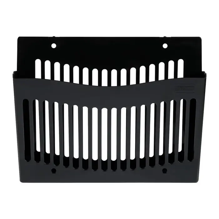 Лоток для бумаг Стамм, А4, настенный, пластиковый, 1 отделение, чёрный, 26&times;10&times;34 см