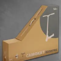 Самокат трюковой GRAFFITI Eccentric 24, колёса PU 110 мм, HIC компрессия, ABEC 9 Chrome, чёрный