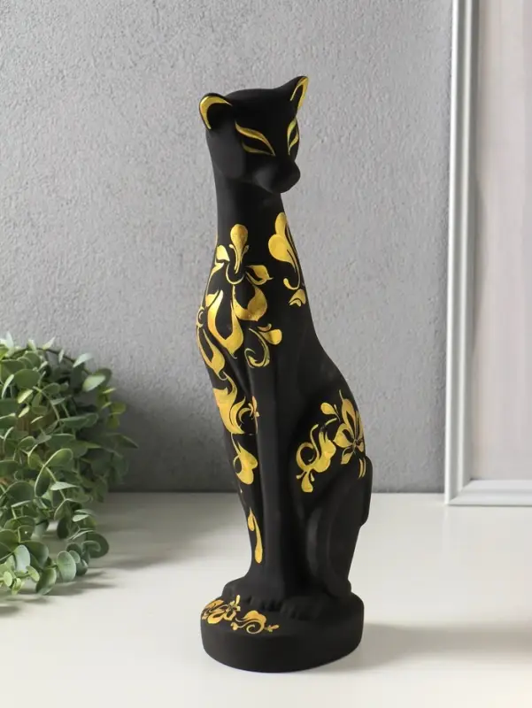 Копилка для денег &laquo;Кошка Багира&raquo;, 37 см, чёрный