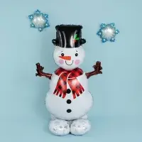 Воздушный шар фольгированный 43" «Снеговик», под воздух