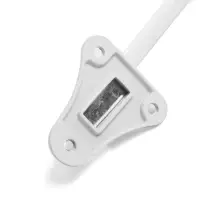 Фиксатор дверной LOCKLAND, &laquo;козья ножка&raquo;, цвет белый