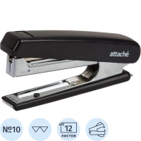 Степлер ATTACHE 8209 (N10) до 12 лист. черный антистеп