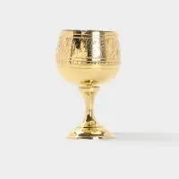 Рюмка &laquo;Рисунок&raquo;, 7&times;7&times;11 см, латунь