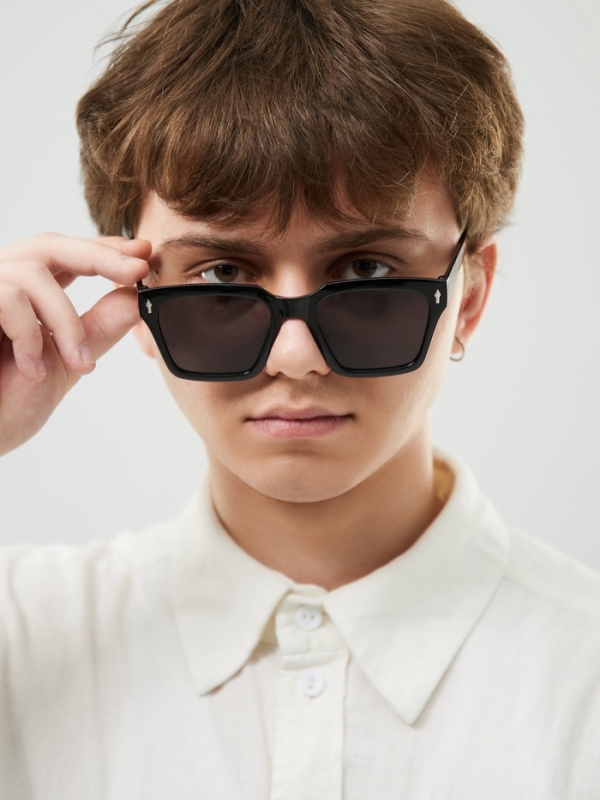 Очки солнцезащитные мужские, uv 400, ширина 14.5 см, дужка 14 см, линза 6.4 х 5 см