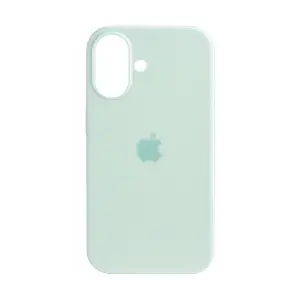Чехол для iPhone 16 Silicone Case 100% ORG Aquamarine (MagSafe + анимация NFC) c LOGO