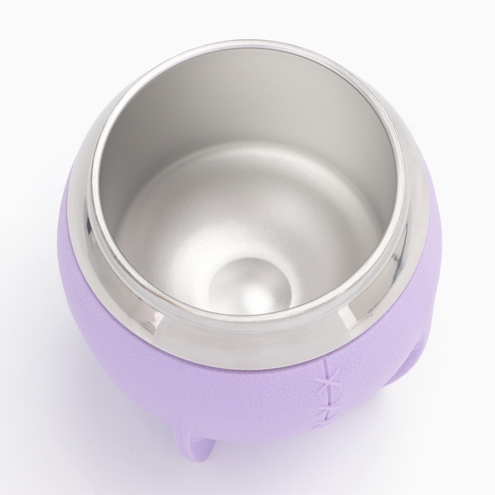 Калабас для чая Мате 250 мл и бомбилья, набор для приготовления, сиреневый Калабас для чая Мате 250 мл и бомбилья, набор для приготовления, сиреневый