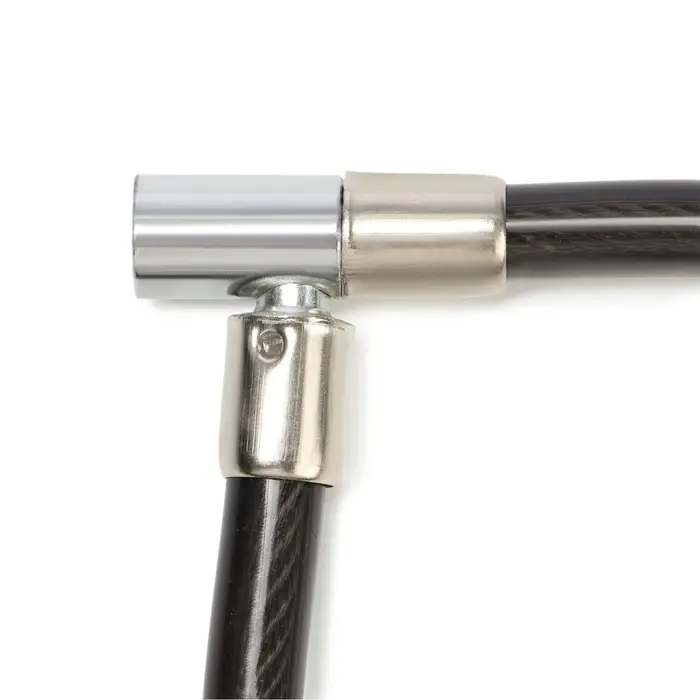 Замок навесной велосипедный ТУНДРА, 14&times;650 мм, 2 ключа, черный