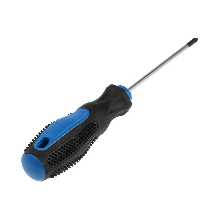 Отвертка крестовая ТУНДРА, сатин, магнит, двухкомпонентная рукоятка, PH0 х 75 мм Отвертка крестовая ТУНДРА, сатин, магнит, двухкомпонентная рукоятка, PH0 х 75 мм