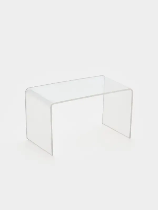 Подставка ступенька одинарная, 10.5&times;6&times;6 см, оргстекло 2 мм