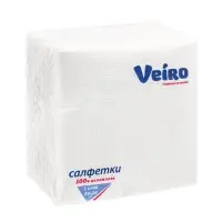 Салфетки бумажные Veiro, сезонные, белые, 100 шт.
