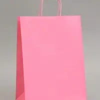 Пакет крафт &laquo;Радуга&raquo;, розовый, 25&times;12&times;33 см, 80 г/м&sup2;