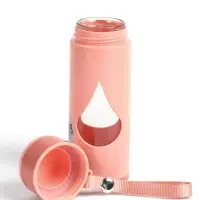 Бутылка для воды &laquo;Капля&raquo;, 500 мл, 21.5&times;7.3 см, стеклянная, МИКС