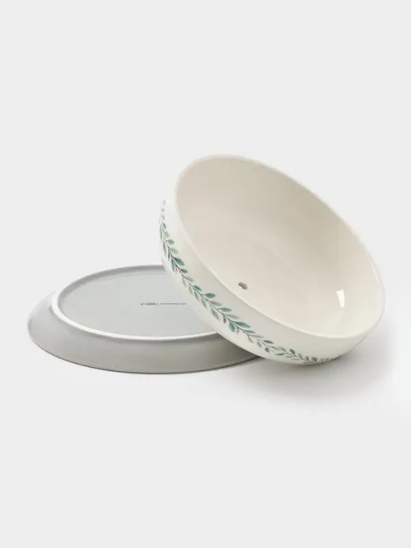 Блинница новогодняя Доляна «Домашние гномики», 23.5×9.7 см, доломит, белая Блинница новогодняя Доляна «Домашние гномики», 23.5×9.7 см, доломит, белая