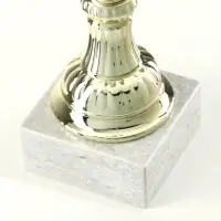 Кубок 132A, наградная фигура, золото, подставка камень, 28&times;10&times;9 см