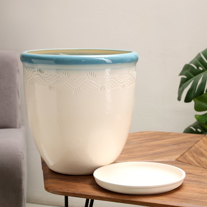 Горшок цветочный Горшок цветочный "Ирис 1" полосатый 15л