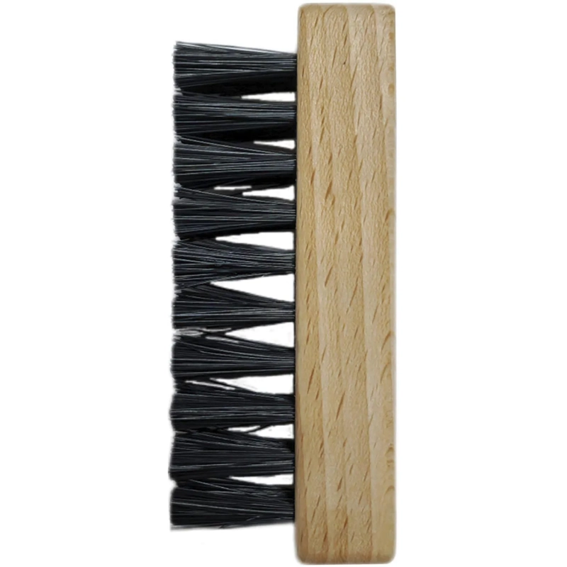 Щетка для кроссовок, деревянная, с искусственной щетиной, 89х30х40мм.,50700