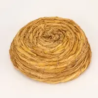 Гнездо для птиц плетёное из соломы, 20,5 х 4 см Гнездо для птиц плетёное из соломы, 20,5 х 4 см