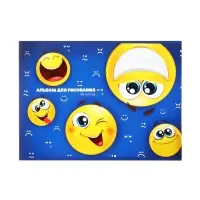 Альбом для рисования Calligrata &laquo;Смайлики&raquo; А4, 40 листов, на скрепке, плотность листов 100 г/м&sup2;, обложка из мелованного картона