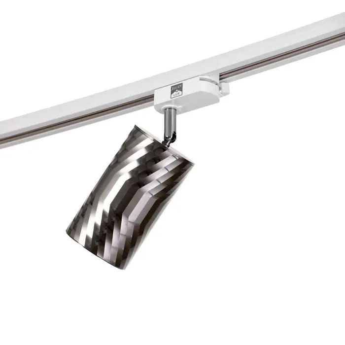 Светильник трековый BayerLux Simple &laquo;Алисер&raquo; GU10, 220 В, 7.5&times;7.5&times;20 см, серебро