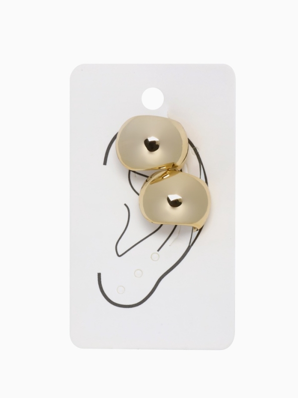 Серьги «Каффы» набор 2 шт, объёмные, цвет золото